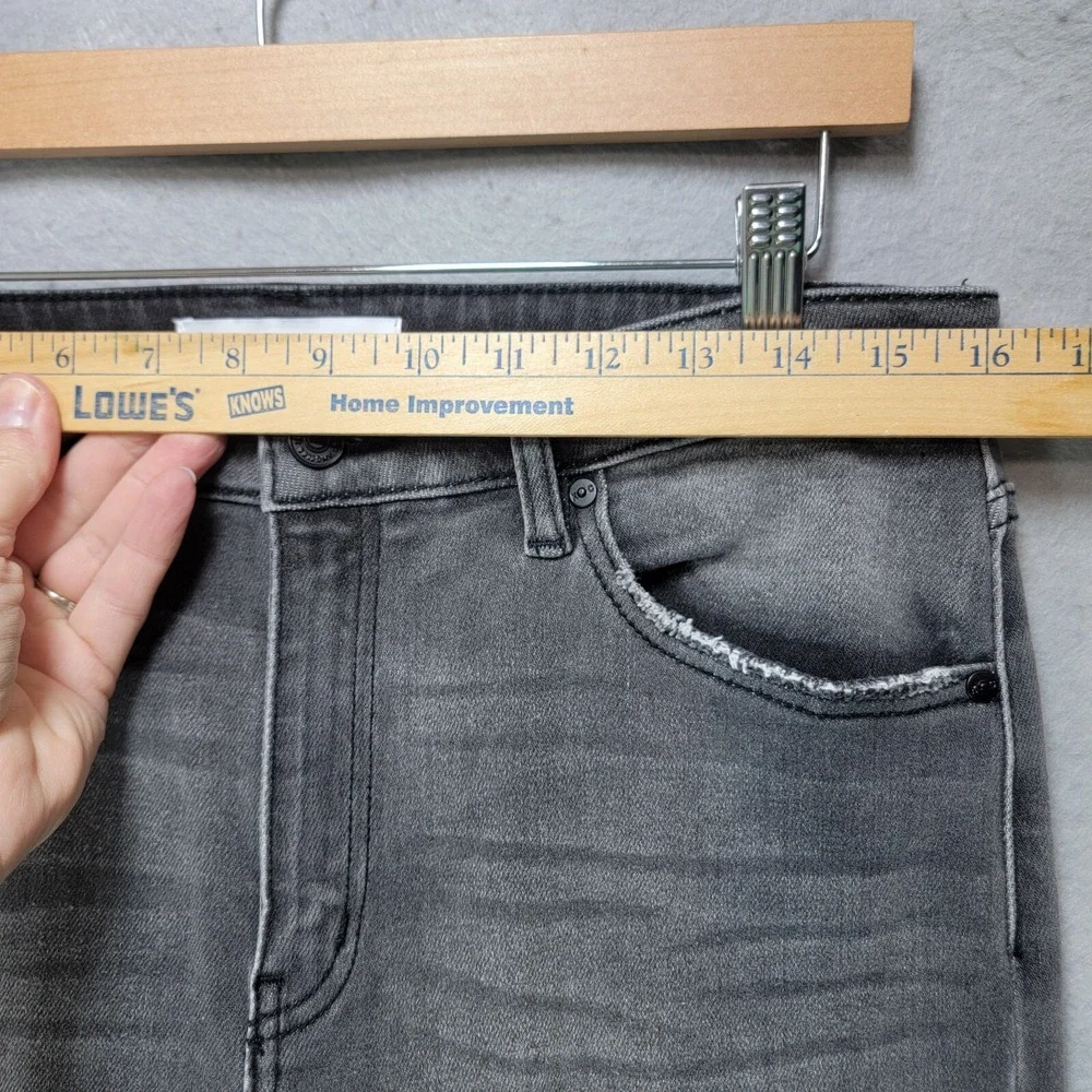 KanCan Signature Mid Rise Skinny Jeans Womens 13 30 Grunge‎ Punk Stretch Gray